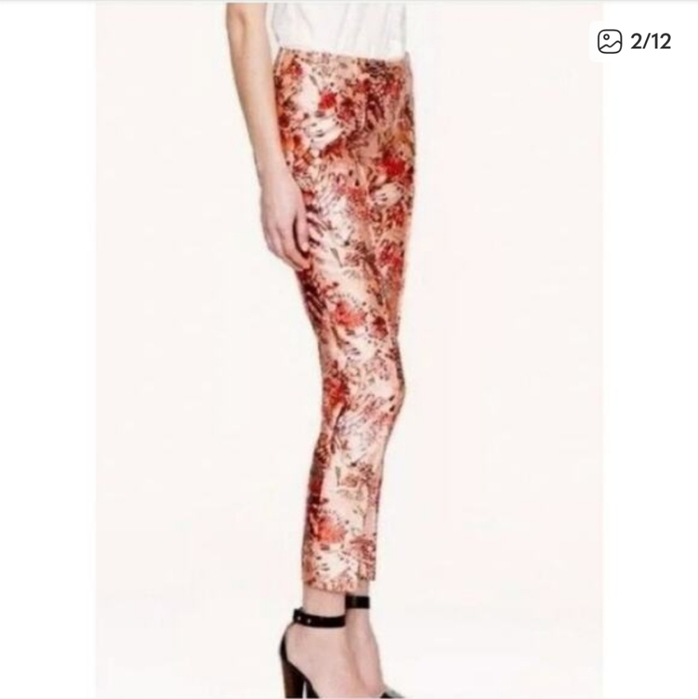J. Crew Collection Cropped Butterfly Lemonade Pants - Picture 2 of 8